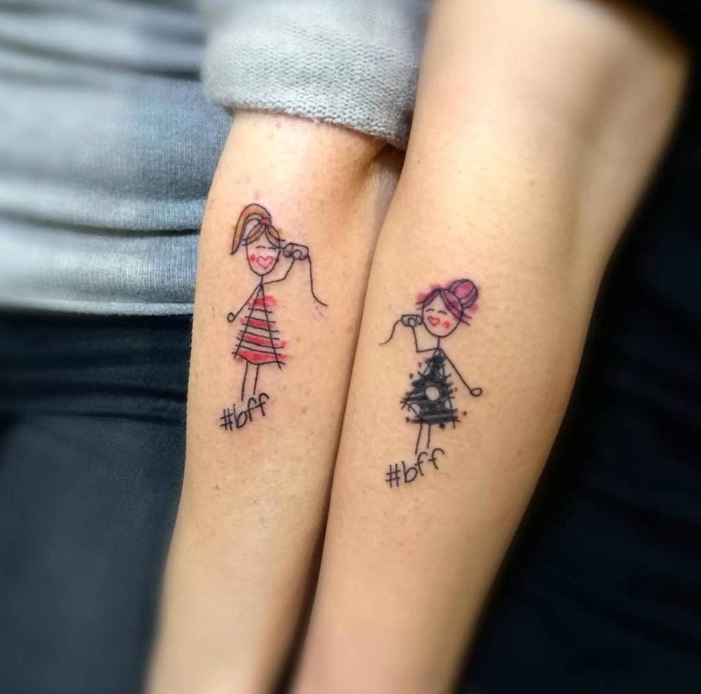 50 Friendship Tattoos For You And Your Bestie Tattoos On Women