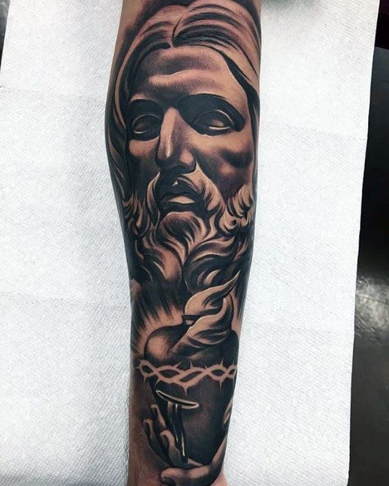 50 Jesus Forearm Tattoo Designs For Men Christ Ink Ideas