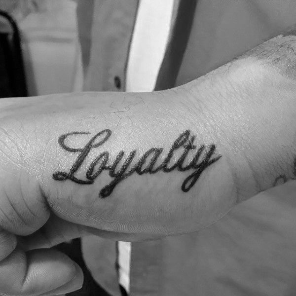 50 Loyalty Tattoos For Men Faithful Ink Design Ideas Loyalty Tattoo