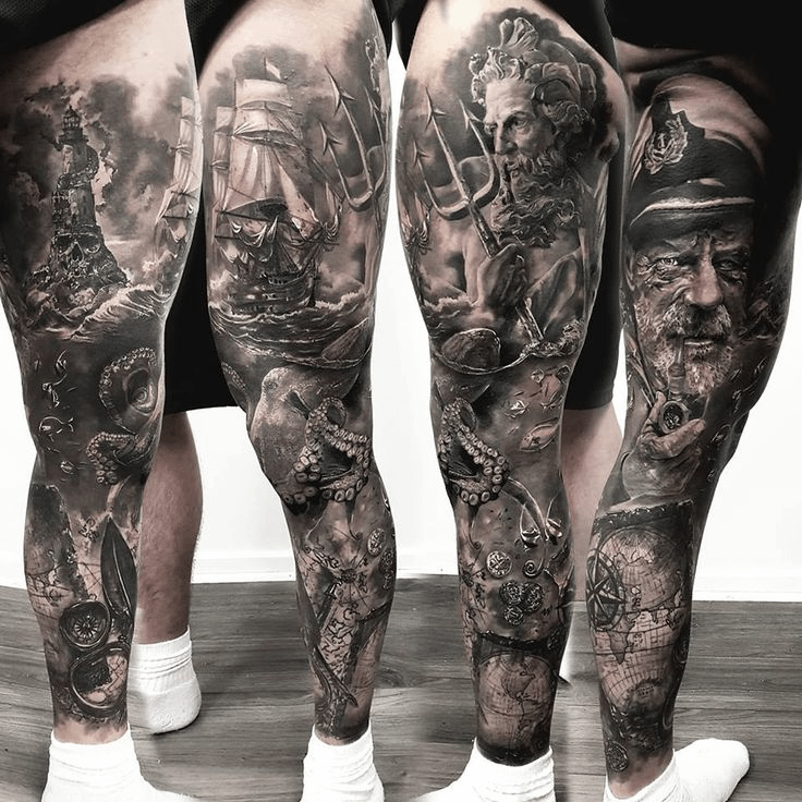 50 Must Consider Leg Tattoos For Men In 2022 Inkmatch Leg Sleeve