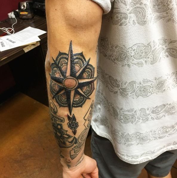 50 Traditional Elbow Tattoos For Men 2019 Tribal Designs Tattoo Ideas 2020