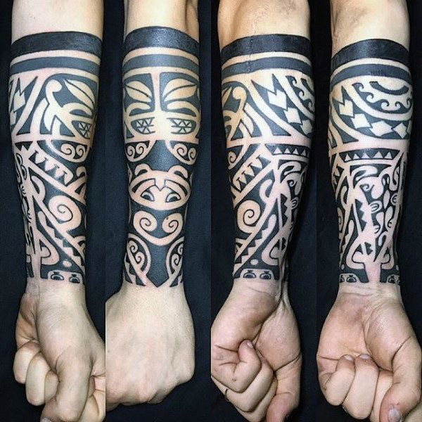 53 Tribal Forearm Tattoos For Men