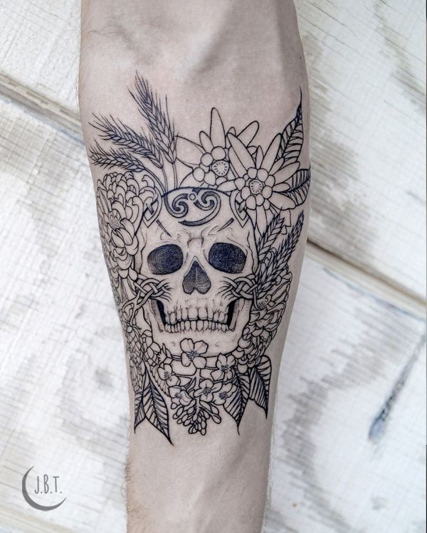 55 Best Memento Mori Tattoo Designs For Men In 2020 Memento Mori