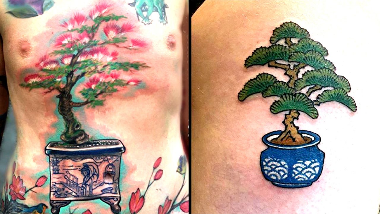 60 Amazing Bonsai Tree Tattoo Designs For Men 2023 Guide