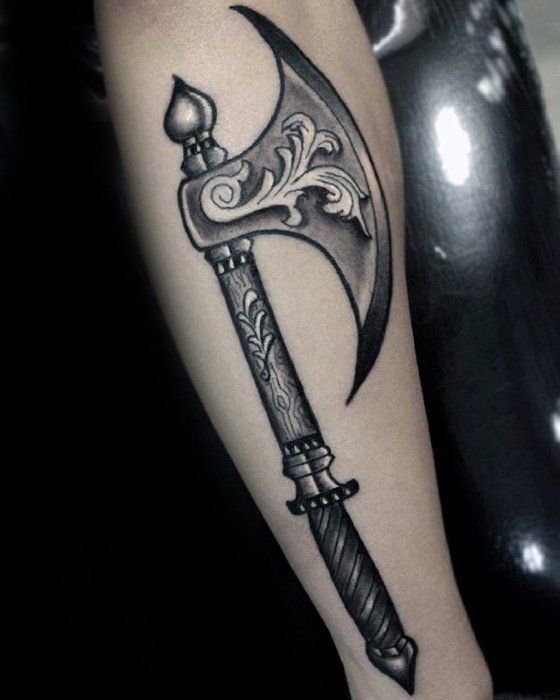 60 Axe Tattoo Designs For Men Wood Chopping Ink Ideas Axe Tattoo