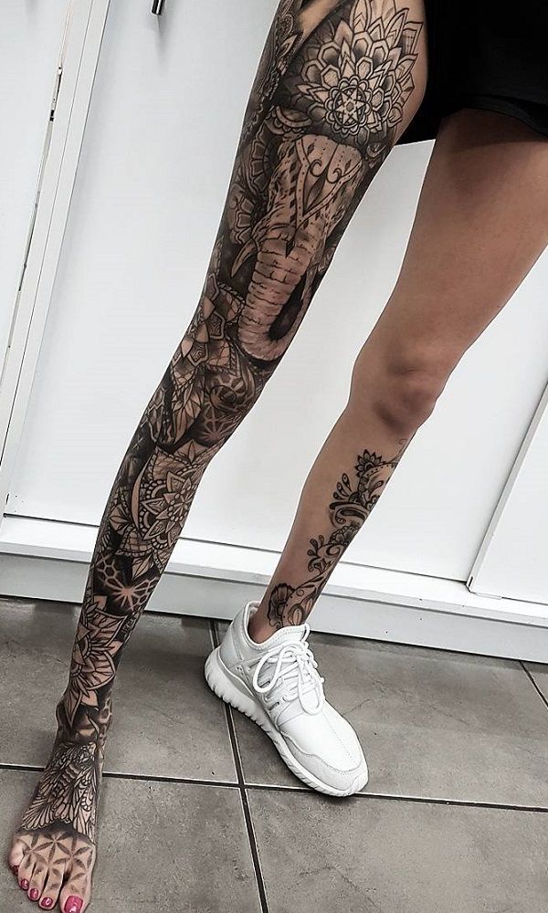 60 Incredible Leg Tattoos Cuded Full Leg Tattoos Leg Tattoos Women