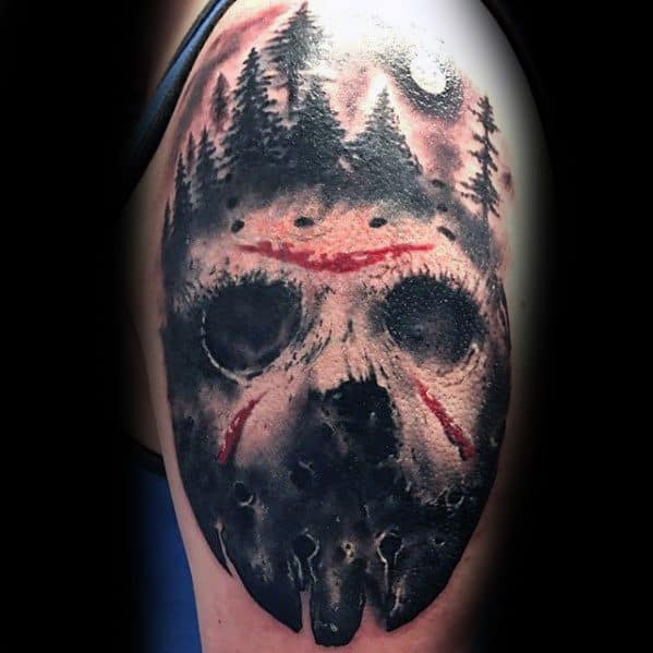 60 Jason Mask Tattoo Designs For Men Friday The 13Th Ideas