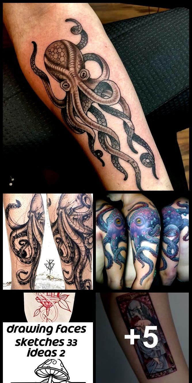 60 Octopus Tattoo Designs For Men Sea Monster Tentacles