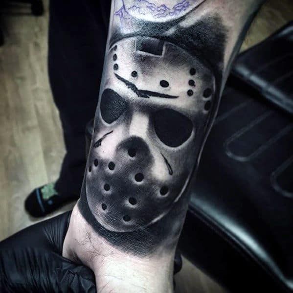 60 Scary Jason Mask Tattoo Designs For Men 2023 Guide