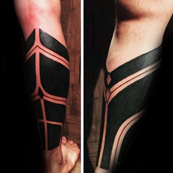 60 Tribal Leg Tattoos For Men Cool Cultural Design Ideas