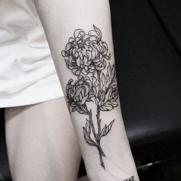 65 Chrysanthemum Tattoo Ideas Nenuno Creative