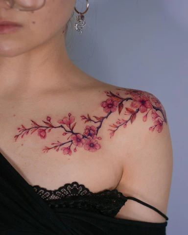 67 Cherry Blossom Tattoos Meanings Designs And Ideas Blossom Tattoo