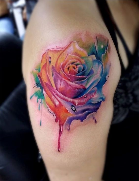 69 Graceful Roses Shoulder Tattoos