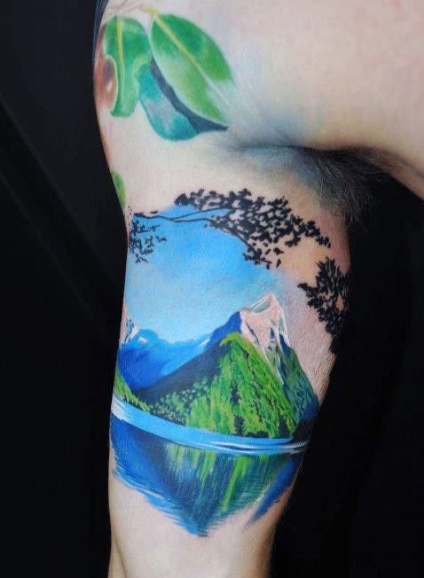 70 Breathtaking Mountain Tattoos Design Mens Craze