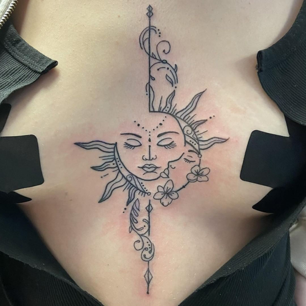 70 Meaningful Sternum Tattoo Ideas 2024 Inspiration Guide