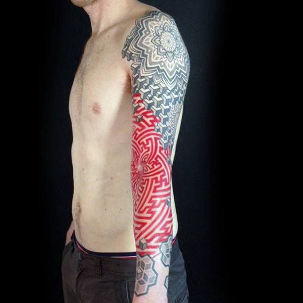 70 Red Ink Tattoo Designs For Men