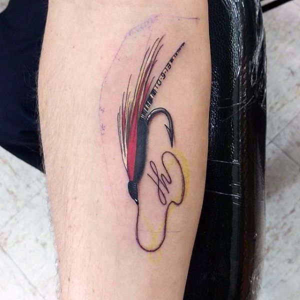 75 Fish Hook Tattoo Designs For Men Fishing Hook Tattoo Tattoo