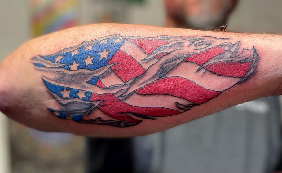 77 American Flag Tattoo Ideas To Show Your Patriotism