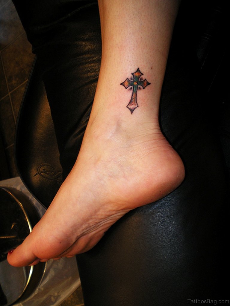 80 Great Cross Tattoos For Ankle Tattoo Designs Tattoosbag Com