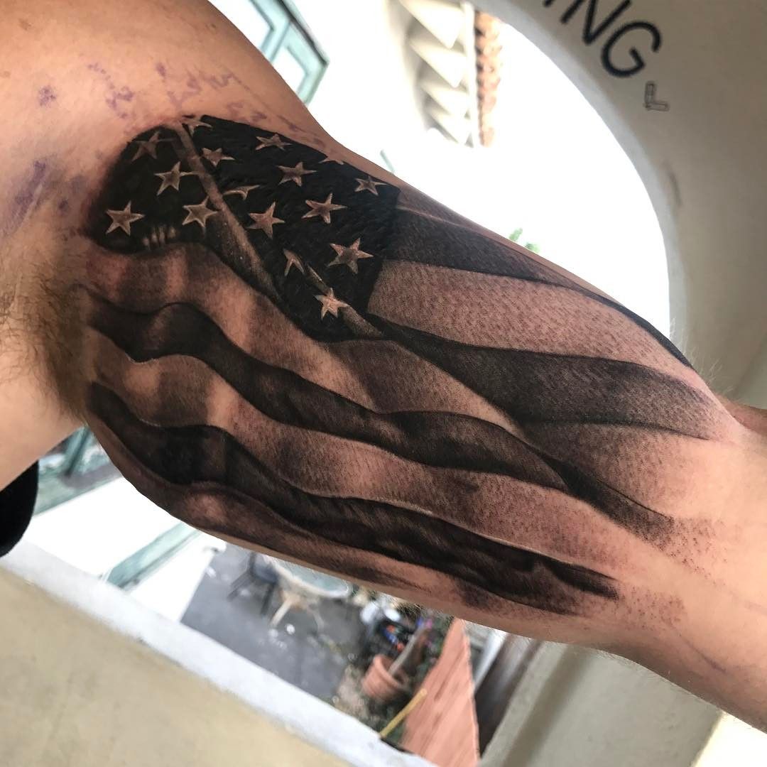 85 Best Patriotic American Flag Tattoos I Love Usa 2019