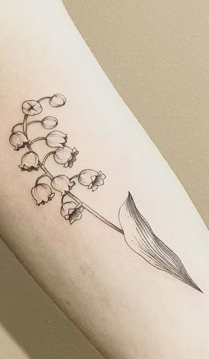 85 Stunning Lily Of The Valley Tattoos Tattoo Me Now In 2021 Lily