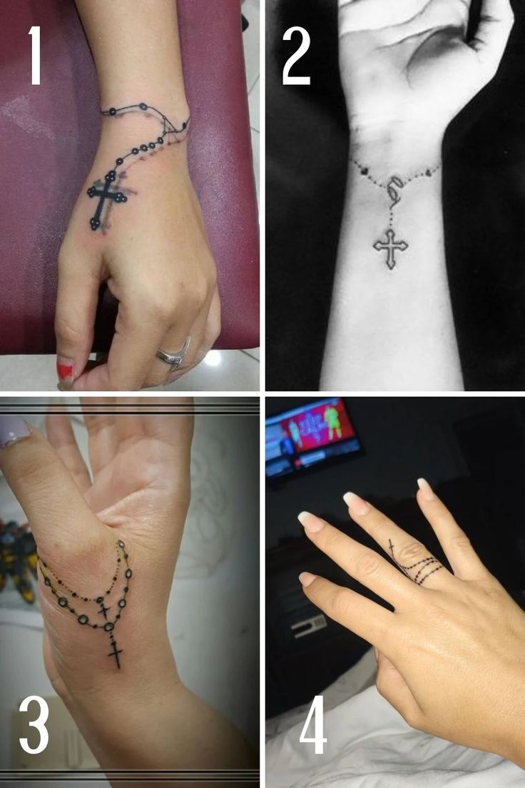 87 Beaded Rosary Tattoo Designs Ideas Tattoo Glee