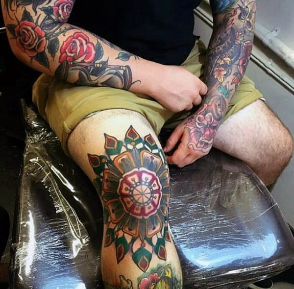 89 Knee Tattoo For Men 2023 Inspiration Guide