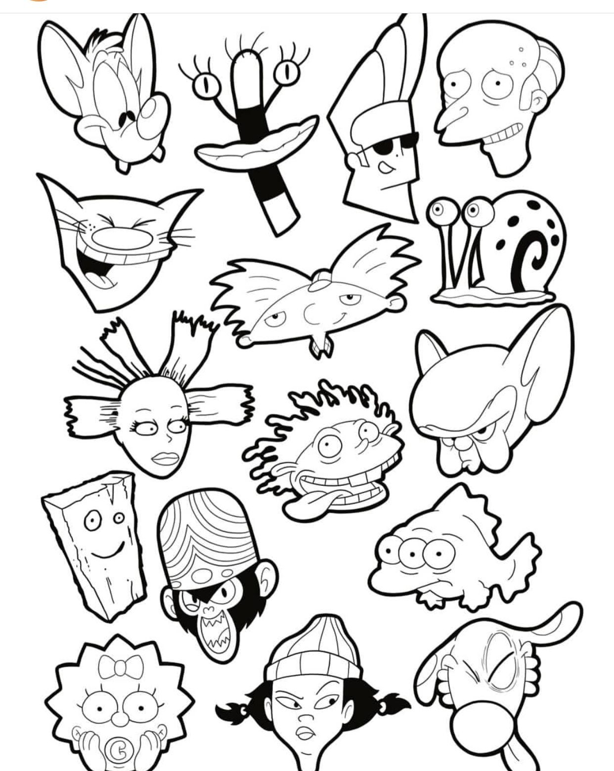 90s Cartoon Tattoo Stencils: Perfect Inking Inspiration