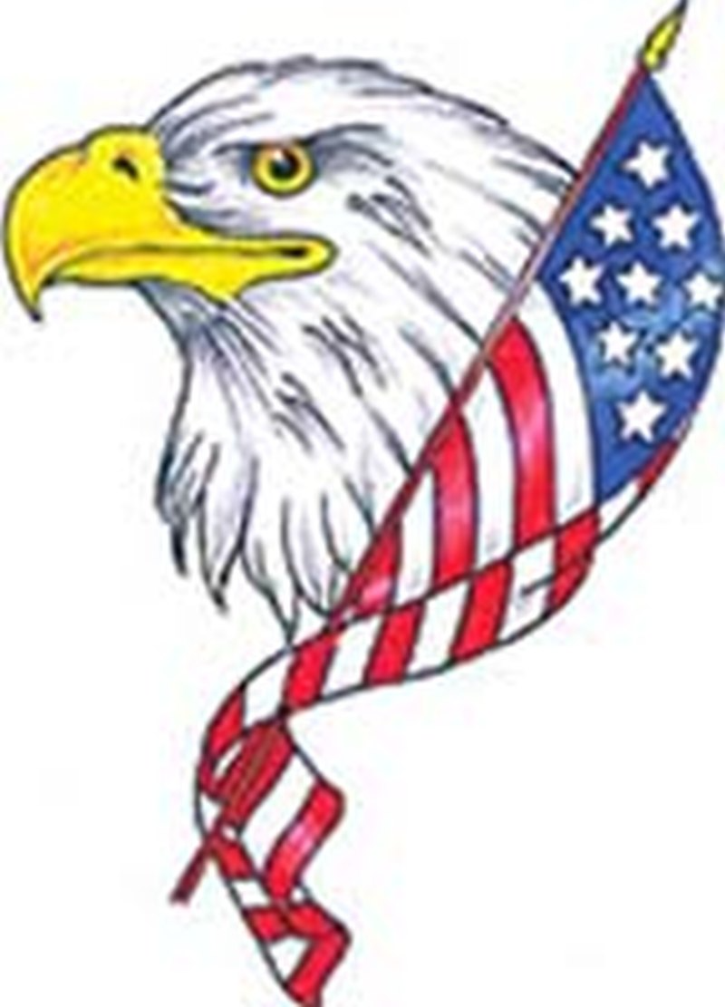 95 Bald Eagle With American Flag Tattoos Designs With Meanings