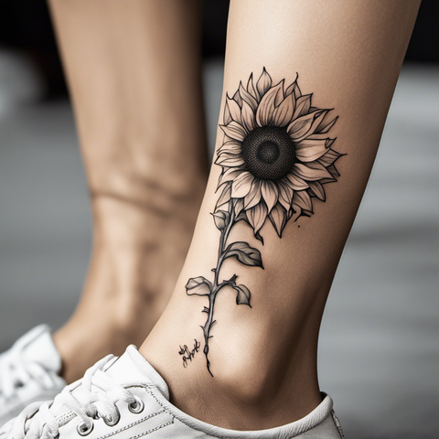 95 Sunflower Tattoo Ideas Created With Ai Artaistry