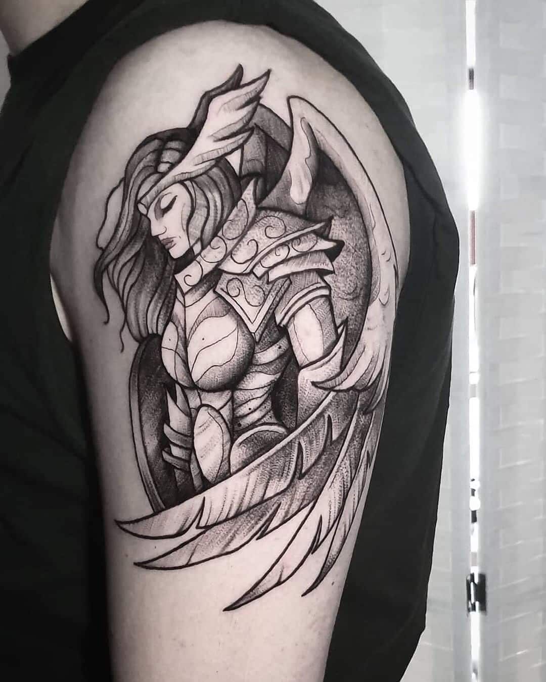 A Valkyrie Tattoo Is Pretty Manly And Bold On Its Own Are You Into