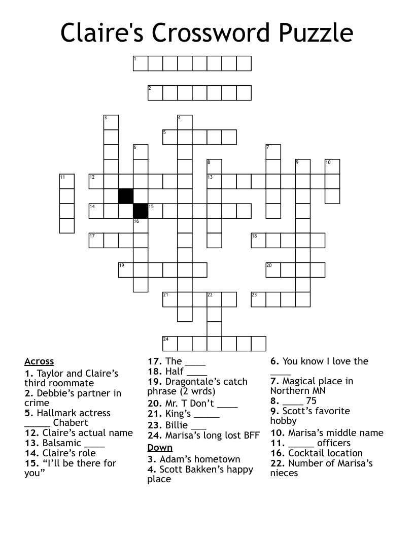 Actress Claire Of The Crown Crossword Prntbl Concejomunicipaldechinu