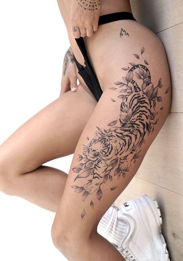 Aggregate 86 Guy Thigh Tattoo Ideas Super Hot In Eteachers