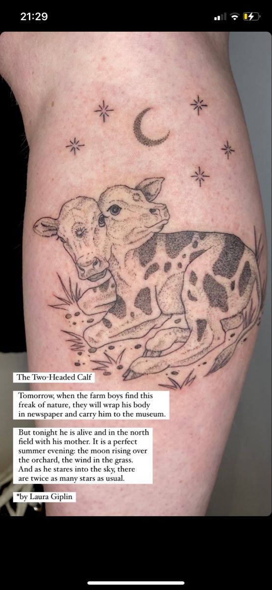 Aggregate More Than 67 Two Headed Calf Poem Tattoo Best In Cdgdbentre