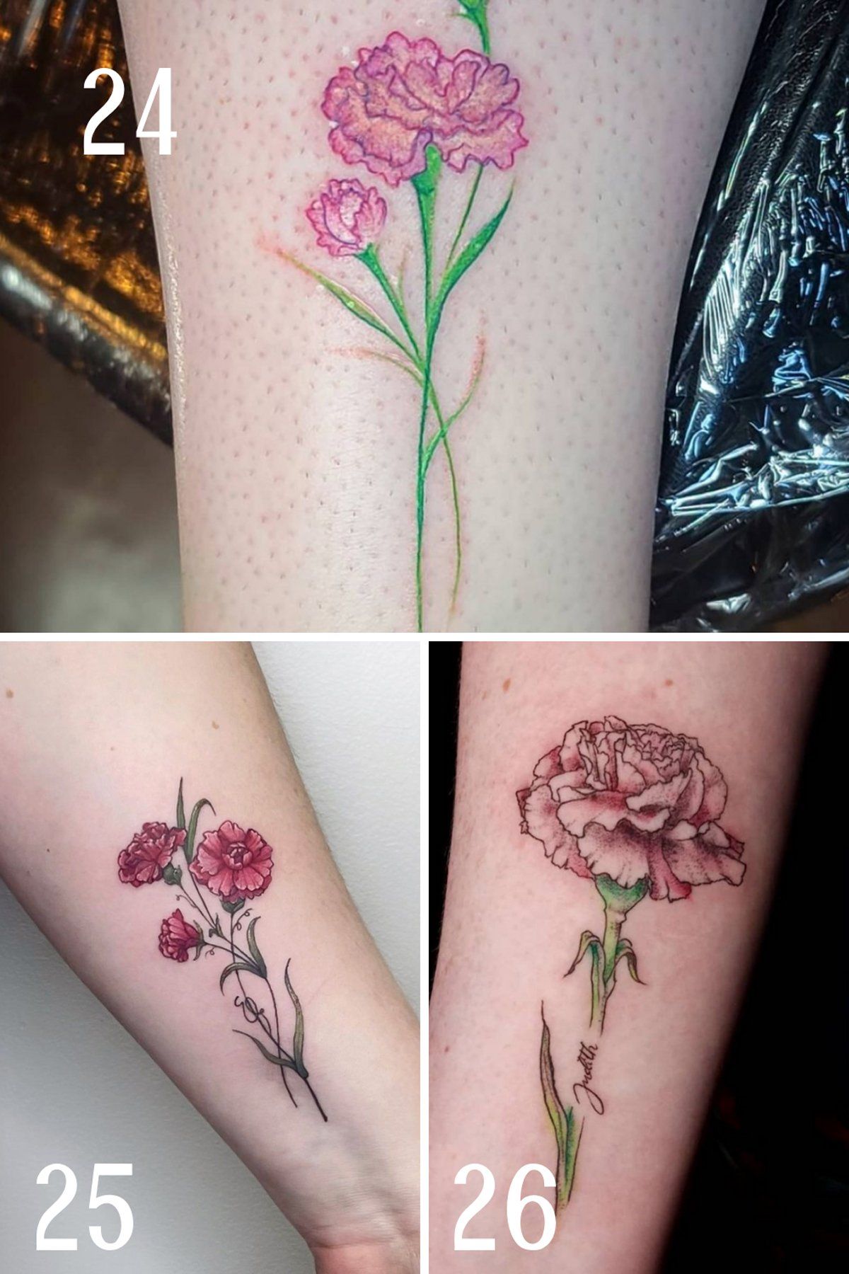 Aggregate More Than 83 January Birth Flower Tattoo Best In Cdgdbentre