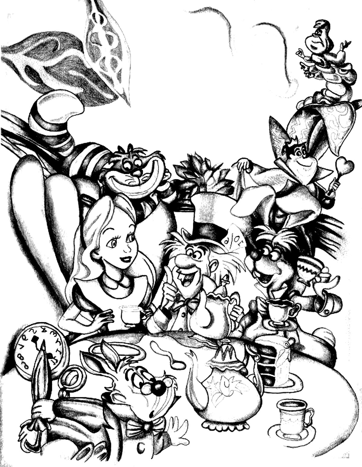 Alice In Wonderland Drawing Skill