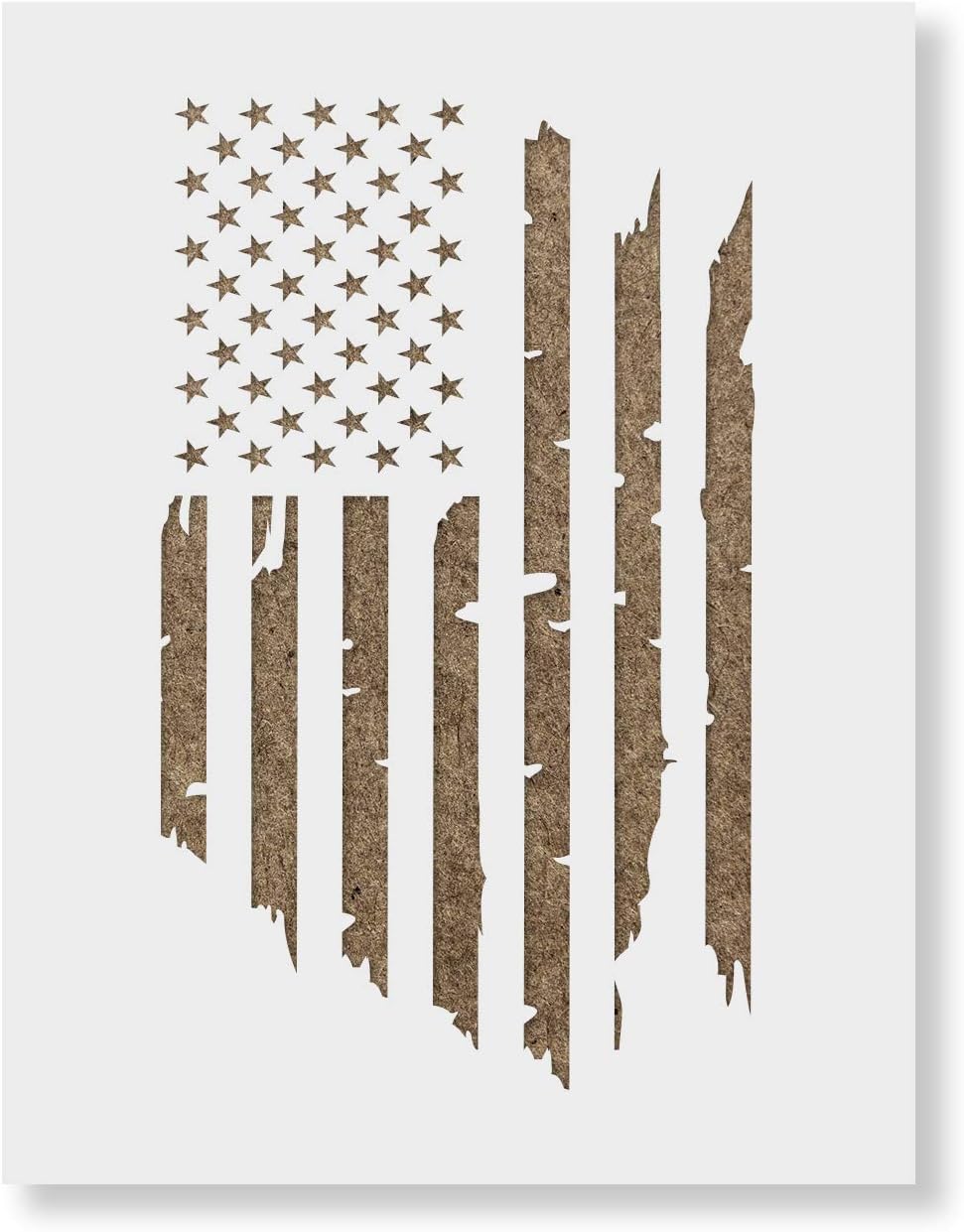 Amazon Com American Flag Distressed Stencil July 4Th Stencil