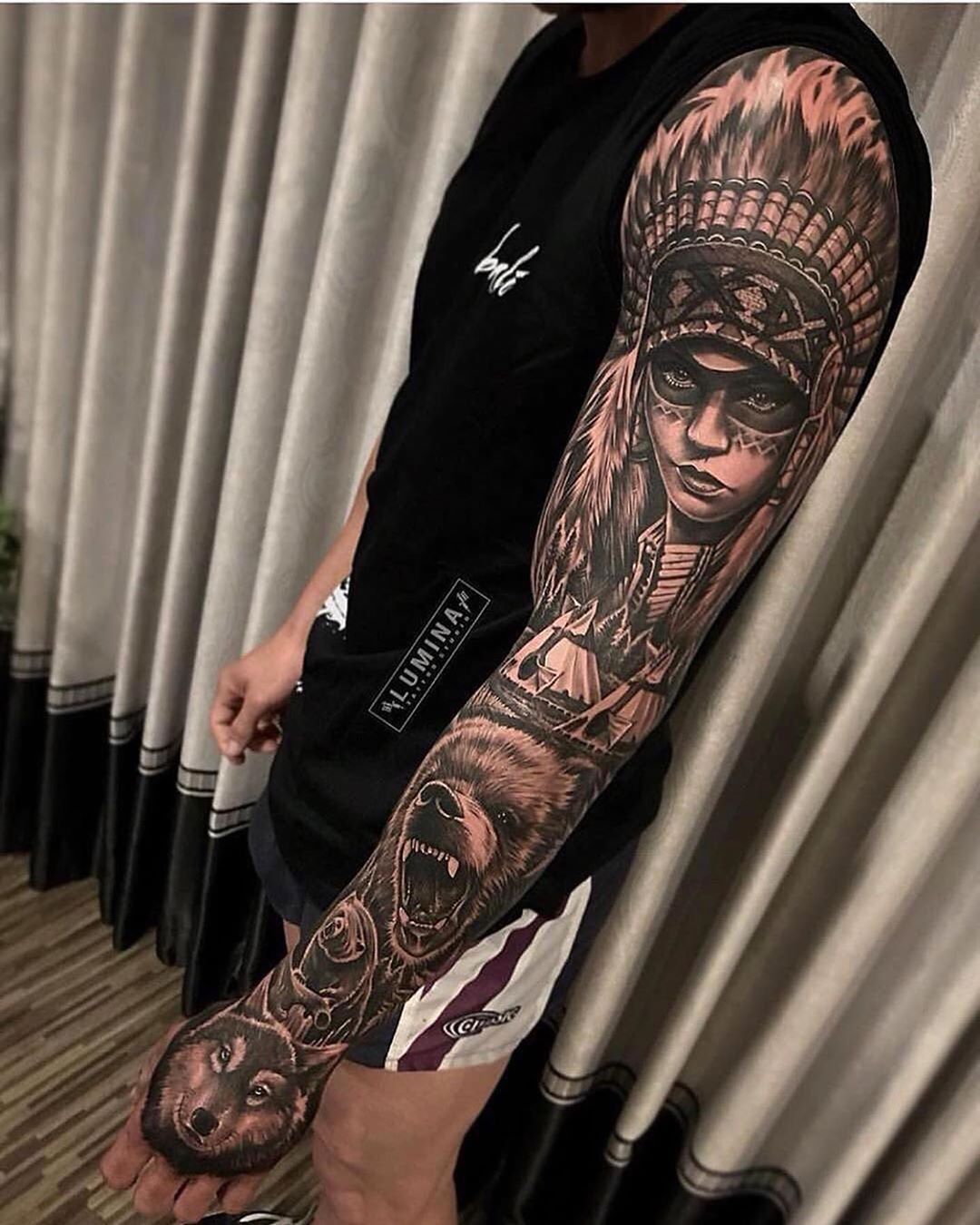 7 Stunning American Indian Tattoo Sleeve Ideas