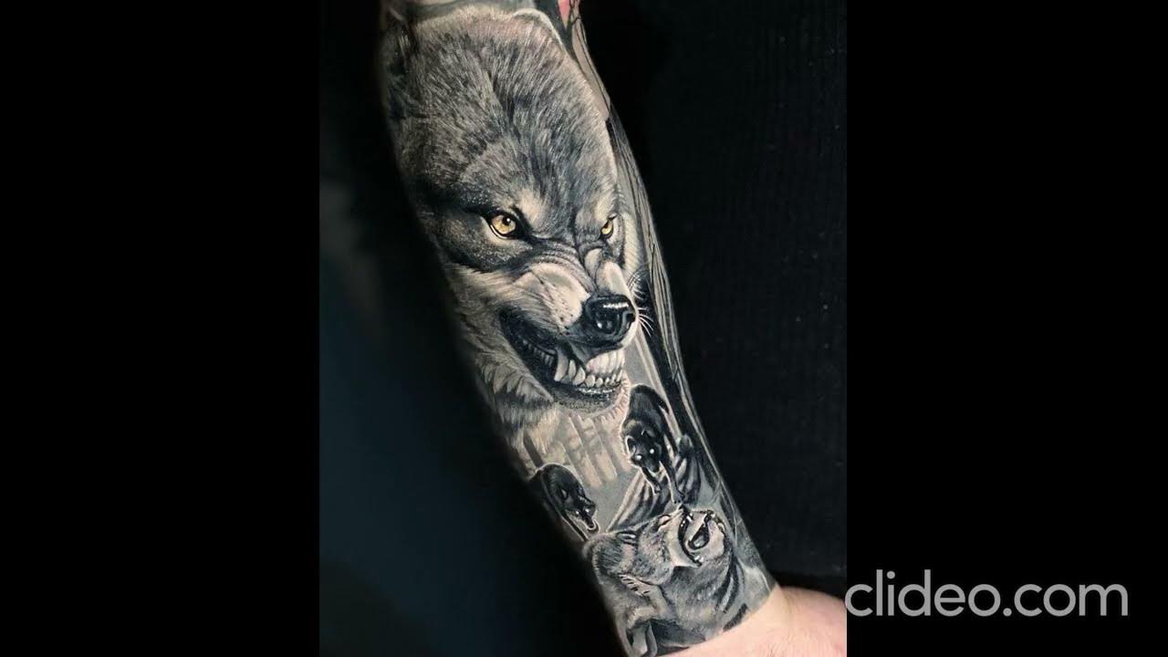 Angry Lone Wolf Tattoo: Symbol of Strength and Solitude