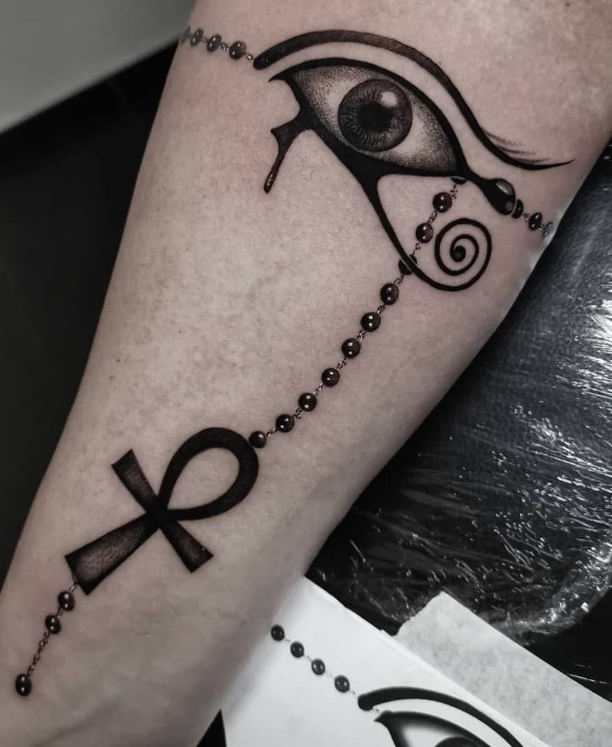 Ankh Eye Of Horus Horus Tattoo Ankh Tattoo Tattoos