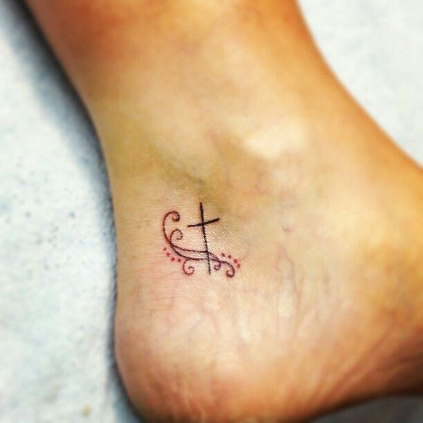 Ankle Cross Tattoos Tattoos And Piercings Piercings