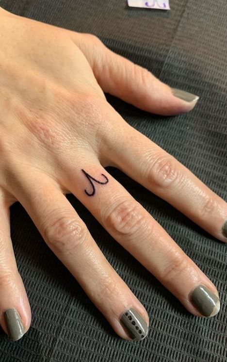 Aries Symbol Finger Tattoo Add Some Fire To Your Look