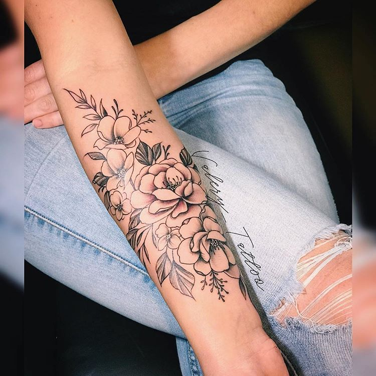 Arm Forearm Flower Tattoos: Blooming Ink Inspiration