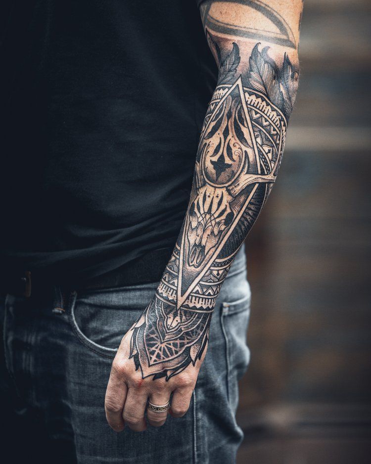 Art Kalodimas Tribal Forearm Tattoos Men Tattoos Arm Sleeve Half