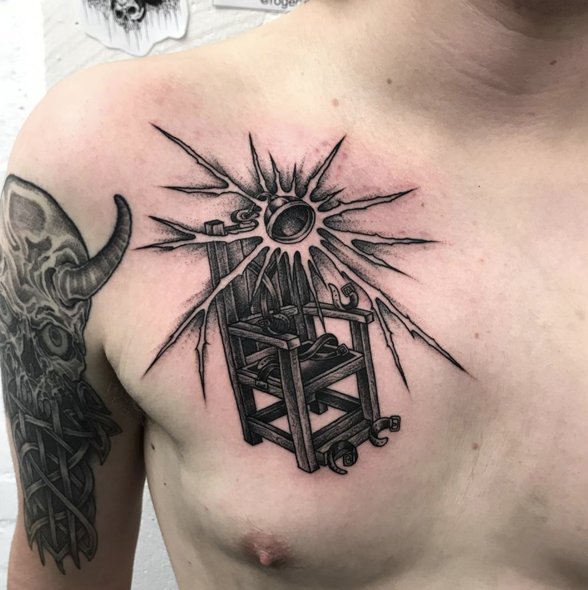 Artists Electric Chair Tattoo