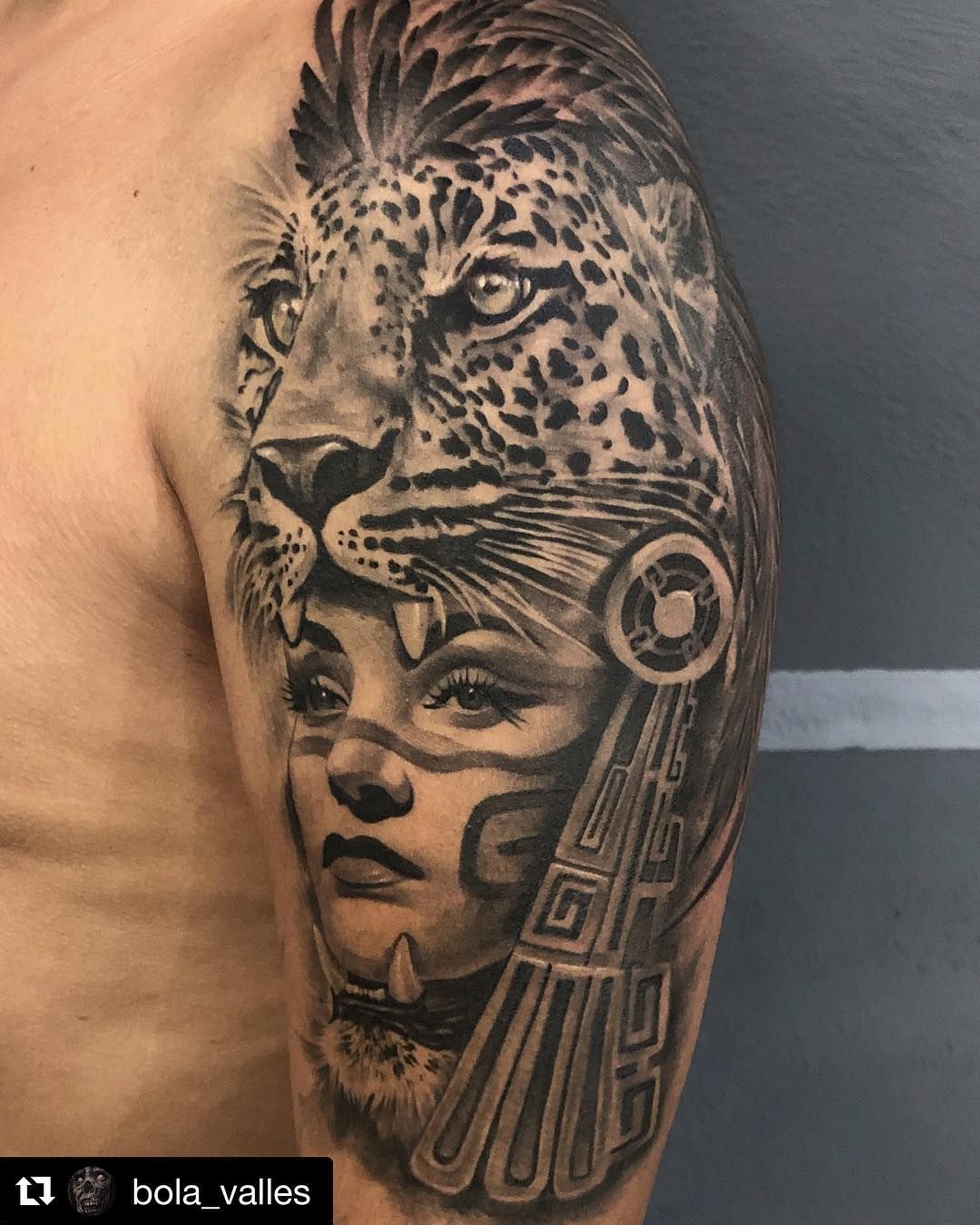 Aztec Jaguar Warrior Tattoo Meaning and Symbolism