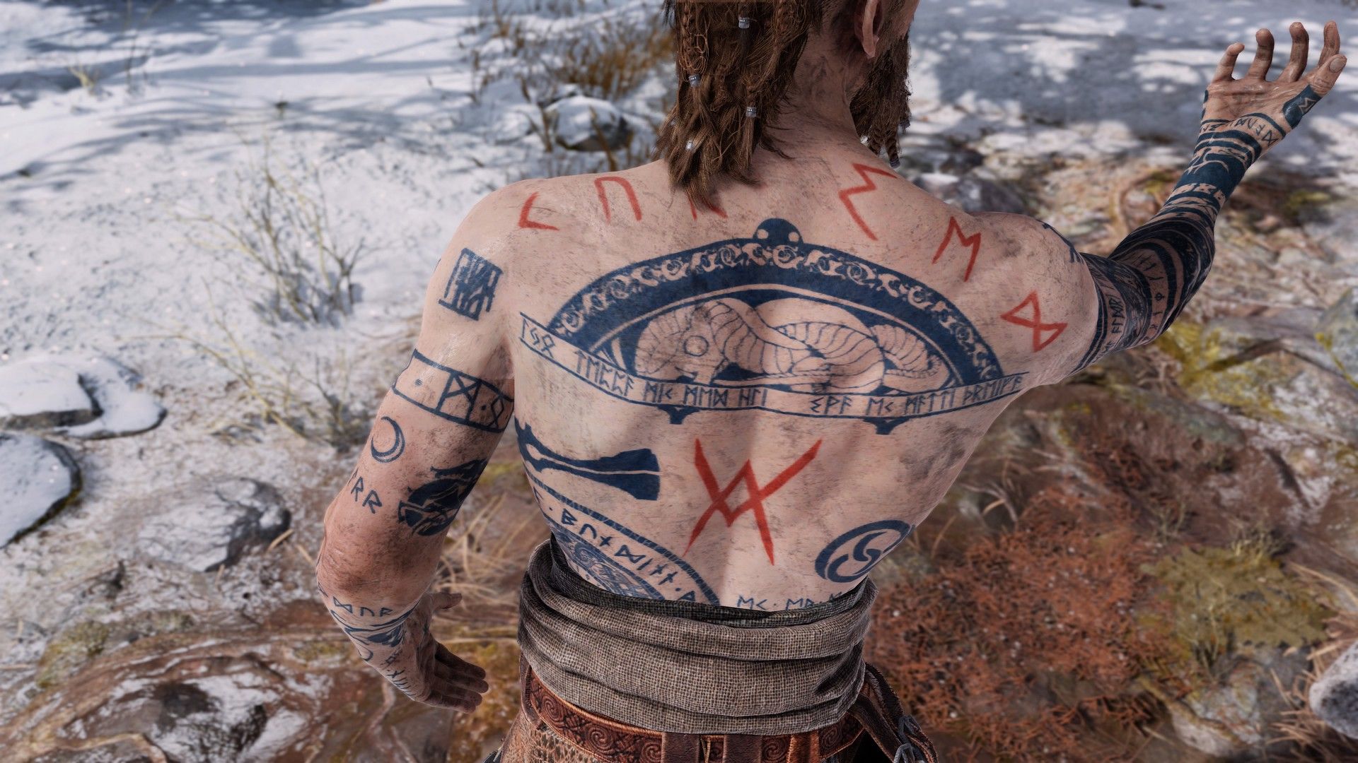 Baldur Arrived In Skyrim Baldur Tattoo Conversion Mod Artofit