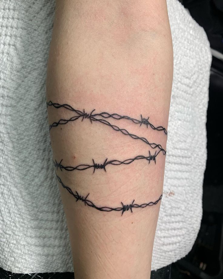 Barbed Wire Tattoos Pictures Video Information On Barbed Wire