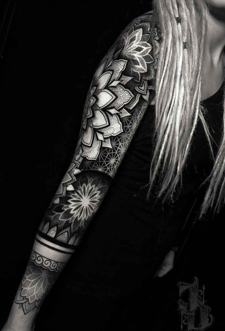 Beautiful Mandala Sleeve Tattoo Artist Joaodias Tattoo