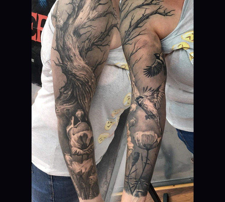 Beautiful Nature Sleeve Best Tattoo Ideas For Men Women